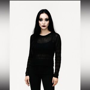 Vintage Lip Service Long Sleeve Top in Excellent Vintage Pre Loved Condi…